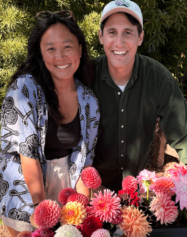 Dynomite Farm date night in the flowers