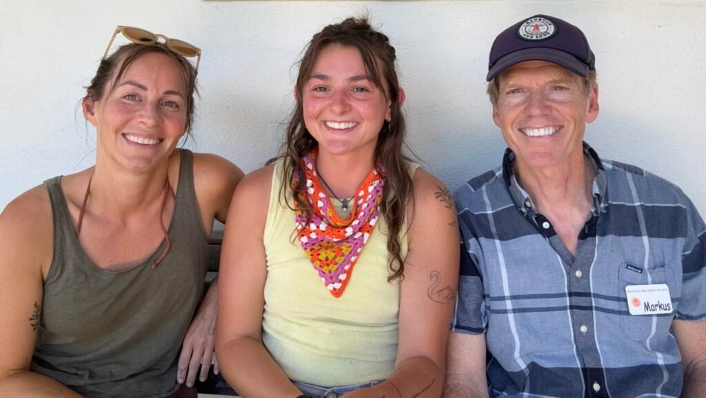 Holly, Bailey and Markus at Dynomite Farm in Santa Cruz