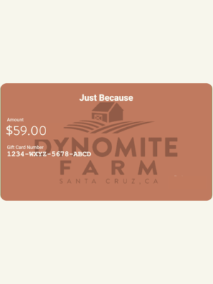 u-pick flower farm gift Santa Cruz Dynomite Farm